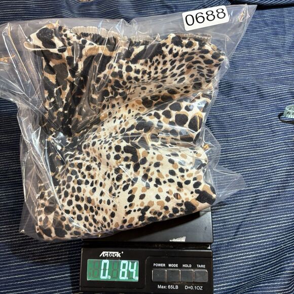 Croft and Barrow Womens Petite M Cardigan Leopard Animal Print Sweater Boho Chic - Picture 7 of 7